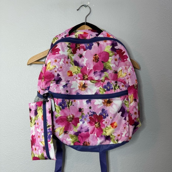 Girls Backpack Allover Floral Print - Picture 4 of 14